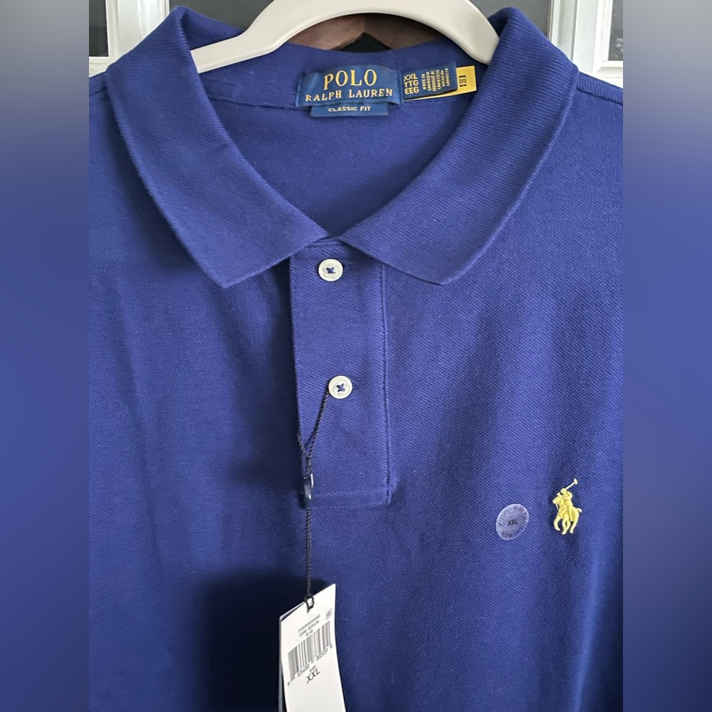 NWT• Polo Ralph Lauren Classic Fit Iconic Mesh Polo Shirt. “Fall Royal”, XL, 2XL - Picture 9 of 16